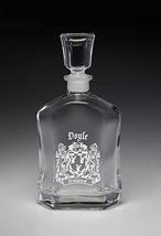 Doyle Irish Coat of Arms Whiskey Decanter (Sand Etched) - £43.06 GBP