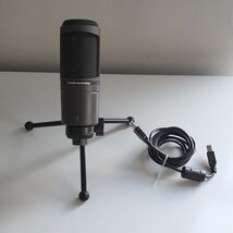 Audio Technica AT2020 USB Cardioid Condenser Microphone w/ Stand, Cable ... - $67.31