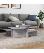 Coffee Table Set of 2 Gray Sonoma Engineered Wood Medium - €150,28 EUR