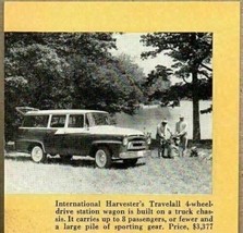 1958 Magazine Photo International Travelall 4-Wheel Drive Station Wagon - £6.40 GBP