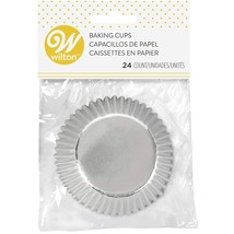 Wilton BAKECUPS SILVER FOIL 24CT, 2 inches - £9.43 GBP