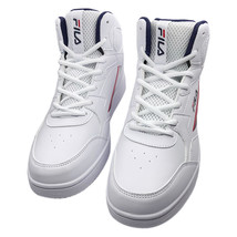 NWT FILA MSRP $94.99 MEN&#39;S WHITE MID TOP PLUS SNEAKERS SIZE 9 - £33.23 GBP