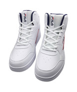 NWT FILA MSRP $94.99 MEN'S WHITE MID TOP PLUS SNEAKERS SIZE 9 - $44.99