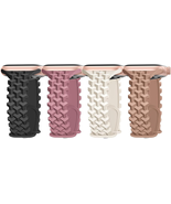 4 Pack Silicone Braided Y-Design Bands Compatible with Apple Watch Band ... - €25,52 EUR
