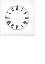 4-1/2&quot; Diameter Clock Dial Face Cardstock ROMAN &amp; ARABIC SESSIONS - £3.32 GBP