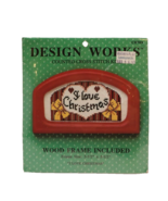Design Works Counted Cross Stitch Kit I Love Christmas Red Wood Frame 87... - £7.00 GBP