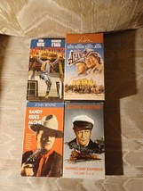 4 John Wayne VHS The Alamo McLintock Randy Rides Alone Hurricane Express... - $25.73