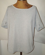 NWT Womens PrAna Yoga Pilates Climb Top New Rogue S Gray Heather Wicking SS Nice - £69.69 GBP