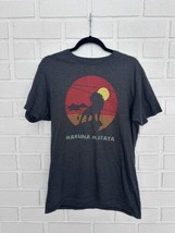 The Lion King Disney Mens T Shirt Medium Gray Hakuna Matata - $16.65