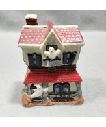 Vintage Spooky Haunted Ghost House Trinket Box With 3 Spooky Charms Hand... - €21,59 EUR