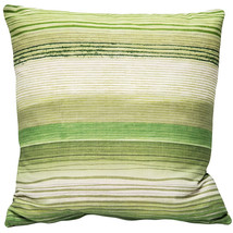 Sedona Stripes Green Throw Pillow 20x20, with Polyfill Insert - £39.92 GBP