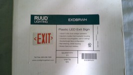 RUUD Lighting EXDBRWH  Plastic LED EXIT Sign  - $30.59