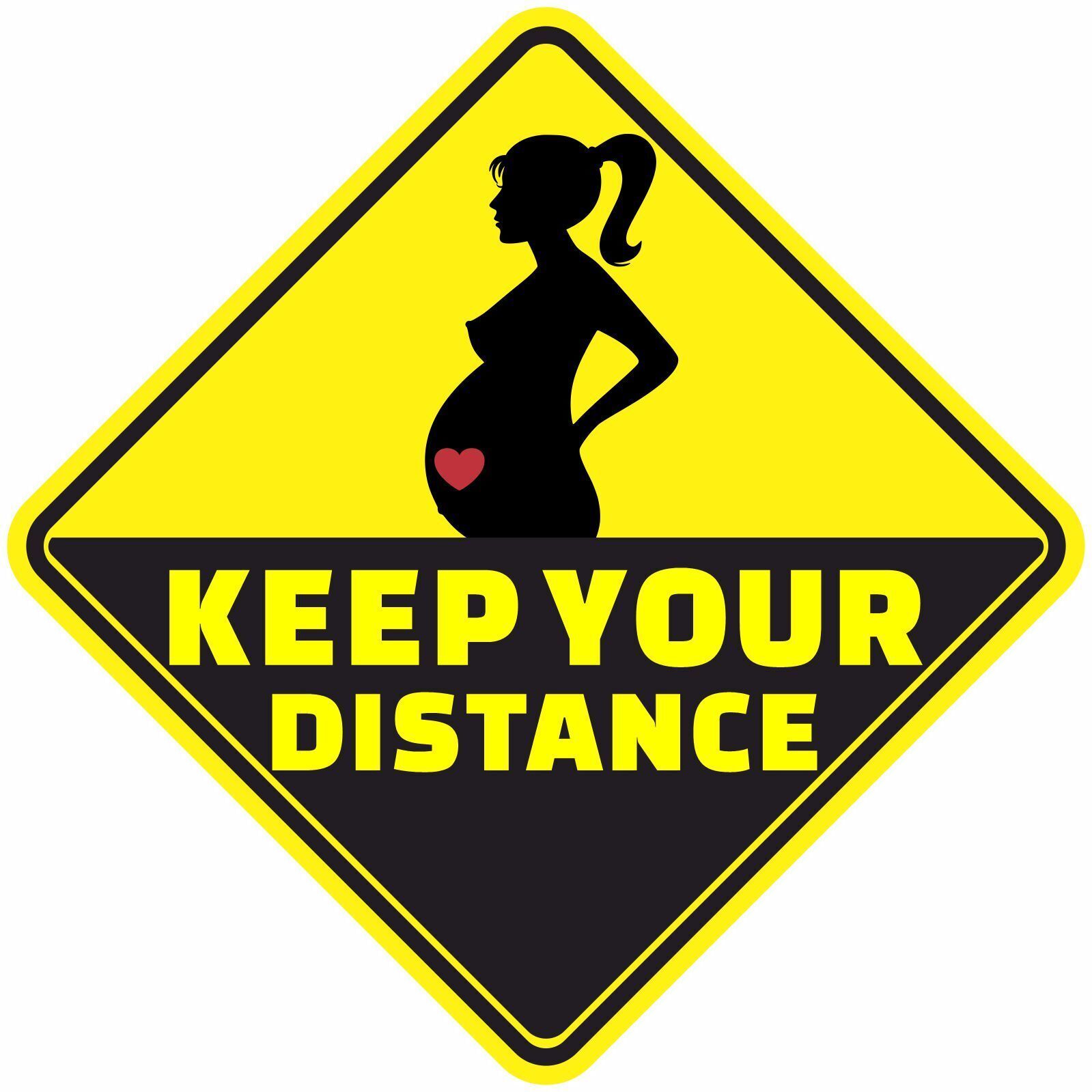 BABY ON BOARD PREGNANT KEEP YOUR DISTANCE ASSORTED DECAL STICKER BUY 2 G... - $2.95
