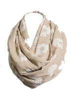 NioBe Soft Classic Plaid and Various Pattern Infinity Scarf (Coral Butterflies &amp; - £11.94 GBP+