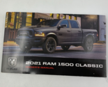 2021 Ram 1500 Classic Owners Manual Handbook OEM I03B52034 - £19.38 GBP