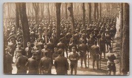 WW1 Hundreds of Soldiers In France Large Gathering April 1919 Photo C45 - £24.13 GBP