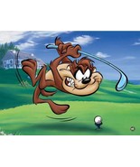 Warner Bros. &quot;Taz Tee-Off&quot; Tazmanian Devil is Golfing Animation Giclee Gift - £194.62 GBP