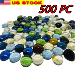 500 Pcs Mixed Color Glass Gems, Pebbles, Mosaic Tiles Marbles Vase Accen... - £15.85 GBP