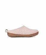 Woolly's Woollyes Outdoor Open Heel Slippers With Rubber Sole (Baby Pink) - 41 |
