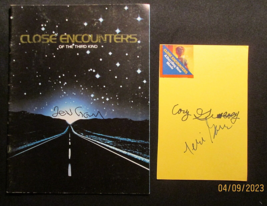 TERI GARR &amp;CARY GUFFEY AS BARRY (CLOSE ENCOUNTERS)  SIGN PROGRAME &amp; AUTO... - $395.99