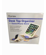 Kantek Two-Tone 360-Degree Rotating Smart Desk Organizer, 8.5&quot; x 8.5&quot; x 3&quot; - £13.21 GBP