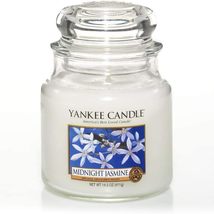 Yankee candle midnight jasmine scent 14.5 oz medium jar - £17.26 GBP