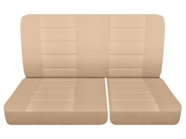 Rear bench seat covers only fits 2000 Ford F150 truck  solid back & 40/60 bottom - $65.09