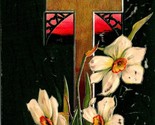 Raphael Tuck Easter Greetings Floral Crosses 1720 1909 DB Postcard E4 - $3.91