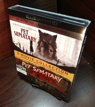 Pet Sematary 2 Movie Collection (4K+Blu-ray+Digital) Slipcover-NEW-Free Shipping - £30.43 GBP