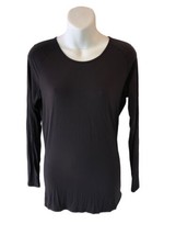 Lululemon Long Sleeve Shirt Cotton Stretch Black Sz M or L?? - $20.35