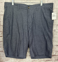 14th &amp; Union Shorts Nordstrom Rack Mens 40 NEW Blue Chambray Dress Cotton - £21.21 GBP