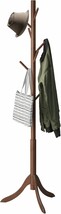 The Kiplant Bamboo Wood Coat Rack Stand, Freestanding Coat Tree, And Umb... - $39.05