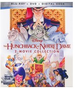 *Hunchback Of Notre Dame 2-Movie Disney Blu-ray + DVD + Digital + Slipco... - £16.58 GBP