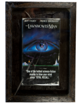 Custom Lawnmower Man VHS Shadow Box Oak | Basic | Home Theater Decor - £30.66 GBP