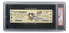 Jaromir Jagr Signed Pittsburgh Penguins 1991 Stanley Cup Ticket PSA/DNA Auto 10 - £247.38 GBP