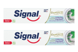 2x Signal Nature Elements Complete 8 For Deep Clean 12H Fresh Breath Baking Soda - £23.50 GBP