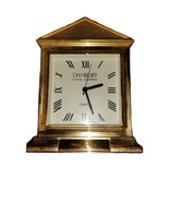 Danbury Co Quartz Clock Mantel Desk Gold tone Paperweight Happy 40th Bda... - $37.95 CAD