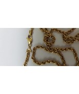 Estate 18k Solid Gold Rope Style Necklace 24&quot;, 8.18gr. - £1,031.83 GBP
