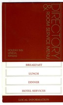 Holiday Inn Lenexa Kansas Room Service Menu &amp; Directory 1970&#39;s - £13.97 GBP