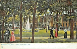 Saratoga New York~Grand Union Hotel Court &amp; FOUNTAIN-TUCK #2030 1900s Postcard - £7.33 GBP