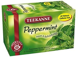 Teekanne Tea, Peppermint Herb, 20 Teabags (Pack of 6) - $26.72