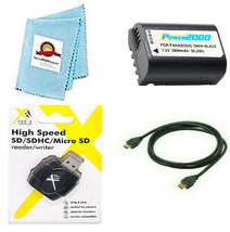 Battery + Card Reader + HDMI Cable + Cloth for Panasonic Lumix DC-S5, DC-S5KK, - £20.85 GBP