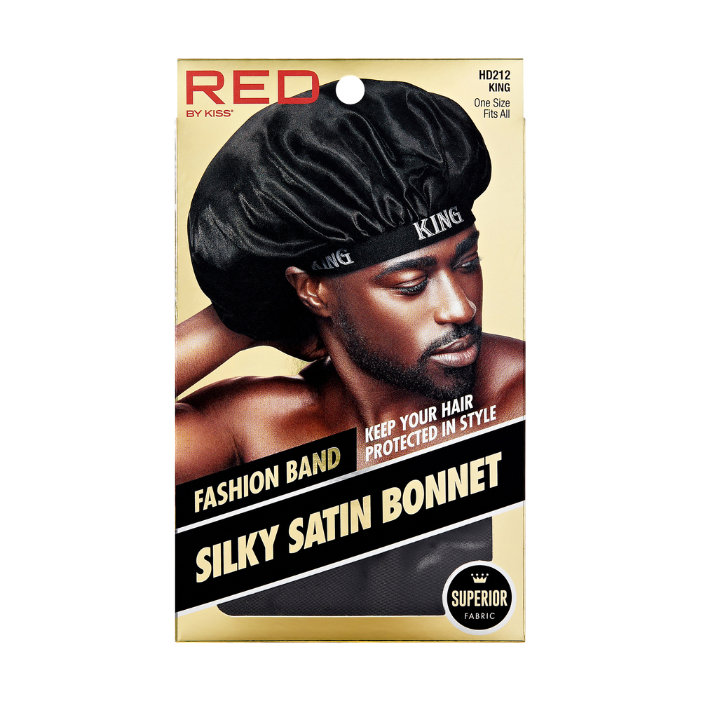 RED BY KISS FASHION BAND SILKY SATIN BONNET ONE SIZE FITS ALL #HD212 KING - $4.49
