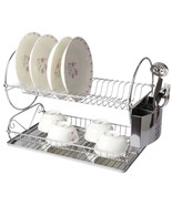 MegaChef Chrome Plated 17.5 Inch Two Shelf Dish Rack - $91.10 CAD