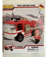 Best Lock Firefighter Fireman 160 Piece Building Set Fire Engine New Sealed - $9.39 CAD