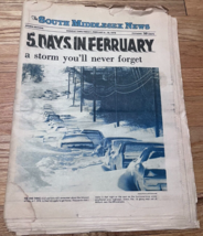 Blizzard of 1978 South Middlesex News MA STORM EDITION newspaper Feb 6-1... - £21.63 GBP