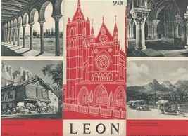 Leon Spain Pictorial Tourist Brochure 1950&#39;s - £13.49 GBP