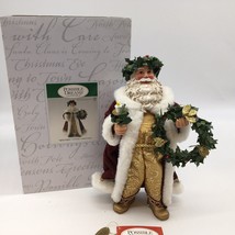 2013 Clothtique Father Christmas 4037195D With Wreath And Box - £20.66 GBP