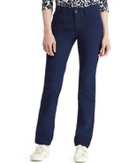 Womens Jeans Tall Chaps Navy Blue Midrise Straight Twill Pants Long $59-... - £21.72 GBP