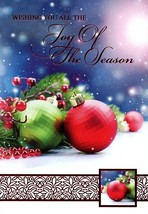 Wishing You All The Joy Of the Season - CHRISTMAS GREETING CARD - 21168 - $2.79